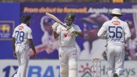 শান্তর বিদায়ে ভাঙলো ২৬৪ রানের জুটি