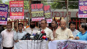 ফিলিস্তিন-ইরানের প্রতি সংহতি জানাতে দিন ঘোষণার আহ্ববান