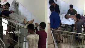 কাঁধে নিয়ে ওপরে তোলা হয় রোগী, একইভাবে নামানো হয় লাশ