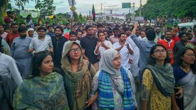 রংপুরে নাহিদ ইসলামের নেতৃত্বে এনসিপির বিশাল পদযাত্রা