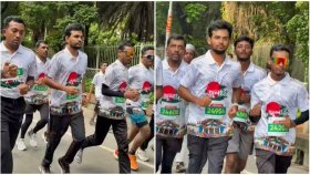 ম্যারাথনে দৌড়ালেন আসিফ মাহমুদ