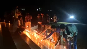 মাইলস্টোনে নিহতদের স্মরণে নেত্রকোনায় প্রদীপ প্রজ্বালন
