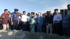 চীন সরকারের হাসপাতাল নির্মাণের স্থান পরিদর্শন করলেন স্বাস্থ্য উপদেষ্টা