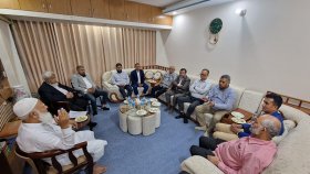 জামায়াত আমিরের বাসায় স্কয়ারের এমডিসহ ব্যবসায়ীরা
