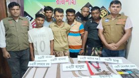 রাজশাহীতে ডাকাতির ঘটনায় গ্রেফতার ৮