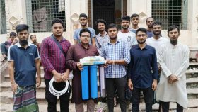 কবি নজরুল কলেজে শিবিরের উদ্যোগে ছাত্রাবাসে পানির ফিল্টার