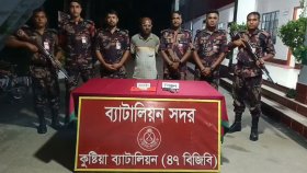 দৌলতপুর সীমান্তে বিদেশি পিস্তলসহ অস্ত্র ব্যবসায়ী আটক