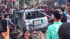 উত্তরায় গাড়িচাপায় পথচারী নিহত, চালককে গণপিটুনি