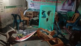 পাবনায় বিএনপি অফিসে গুলিবর্ষণ ও ককটেল হামলা
