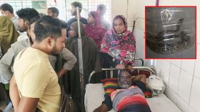 কামড় খেয়ে জীবিত রাসেলস ভাইপার নিয়ে হাসপাতালে কৃষক