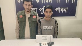 পাবনায় জামায়াত-বিএনপির সংঘর্ষে গুলি ছোড়া যুবক গ্রেফতার