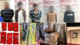 খিলক্ষেতে পুলিশের অভিযানে ৬ কেজি সিসাসহ গ্রেফতার ৯