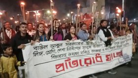 আবুল সরকারের মুক্তি ও হামলার বিচার দাবিতে রাজধানীতে ‘প্রতিরোধ যাত্রা’