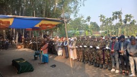 কুড়িগ্রামে শায়িত হলেন সুদানে নিহত দুই শান্তিরক্ষী