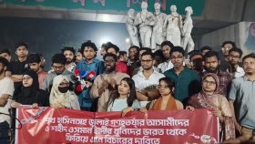 হাদি হত্যার আসামিদের ভারত থেকে ফিরিয়ে আনার দাবিতে ঢাবিতে বিক্ষোভ 
