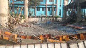 নির্মাণাধীন থানা ভবনের ছাদ ধসে চাপা পড়লো ৭ শ্রমিক