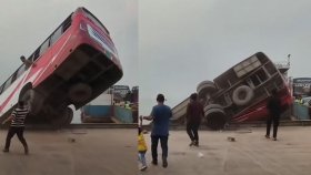 ঘাটে নিরাপত্তাব্যবস্থার ঘাটতি ও বাসটির যান্ত্রিক ত্রুটিতে ঘটেছে দুর্ঘটনা