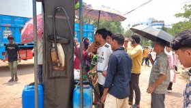 রাঙামাটিতে আগের দামেই বিক্রি হচ্ছে জ্বালানি তেল