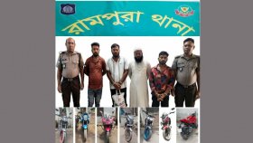 এক চোরাই মোটরসাইকেল উদ্ধারে গিয়ে উদ্ধার হলো ৭টি, গ্রেফতার ৪