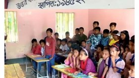 প্রাথ‌মিক বিদ‌্যালয়‌টি‌তে শিক্ষার্থী ১৬৫, শিক্ষক একজন