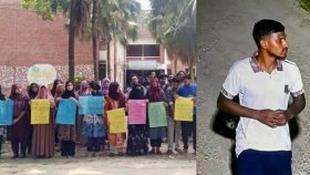 বিশ্ববিদ্যালয় এলাকায় ছাত্রীকে ধর্ষণচেষ্টা, অভিযুক্তকে গ্রেফতারের দাবিতে বিক্ষোভ
