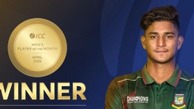 আইসিসির প্লেয়ার অব দ্য মান্থ নাহিদ রানা