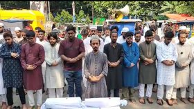 হামে মৃত শিশুদের স্মরণে শাহবাগে গায়েবানা জানাজা