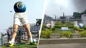 মমতার নকশা করা সেই বিতর্কিত ভাস্কর্য গুঁড়িয়ে দিলো বিজেপি সরকার