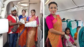 ঈদে বিমানের যাত্রীদের মাঝে উপহারসামগ্রী বিতরণ