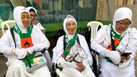 এবারের সবচেয়ে বয়স্ক হজযাত্রী ১০৪ বছরের মারসিয়াহ