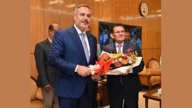 ঢাকায় পৌঁছেছেন তুরস্কের পররাষ্ট্রমন্ত্রী হাকান ফিদান 