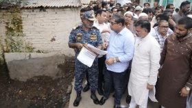 খাল পরিষ্কার কার্যক্রম তদারকিতে প্রতিমন্ত্রী মীর শাহে আলম