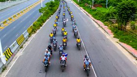 বিশ্ব মোটরসাইকেল দিবসে রাজধানীতে ইয়ামাহা রাইডার্স ক্লাবের র‌্যালি