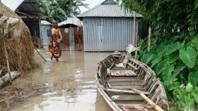 কুড়িগ্রামে সব নদীর পানি কমছে, বন্যা পরিস্থিতির উন্নতি