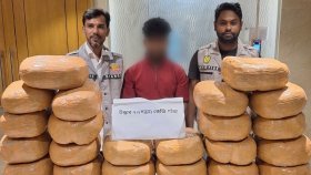 রাজধানীতে ২৮ লাখ টাকার গাঁজাসহ মাদক কারবারি গ্রেফতার