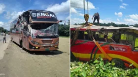 সেই দুই বাসের লাইসেন্স বাতিল, চালক-মালিকদের সশরীরে হাজিরের নির্দেশ