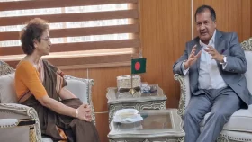 তথ্যমন্ত্রীর সাথে জাতিসংঘে বাংলাদেশের মনোনীত স্থায়ী প্রতিনিধির সাক্ষাৎ