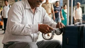 ট্রলির চাকায় টেপ জড়াচ্ছেন যাত্রীরা, ভ্রমণে কেন বাড়ছে এই কৌশল?