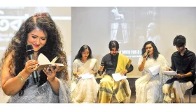 চিত্রনাট্যের পাঠাভিনয়ের মধ্য দিয়ে রীতির বইয়ের মোড়ক উন্মোচন