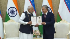 উজবেকিস্তানের সর্বোচ্চ রাষ্ট্রীয় সম্মাননা পেলেন মোদি