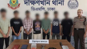 দেশীয় অস্ত্র ও ইয়াবাসহ কিশোর গ্যাং চক্রের ৭ সদস্য গ্রেফতার