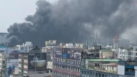 তেজগাঁও‌য়ে ভব‌নের আগুন নিয়ন্ত্রণে