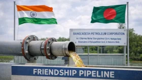 ভারত থেকে পাইপলাইনে দিনাজপুরে পৌঁছালো ৪ হাজার মেট্রিক টন ডিজেল