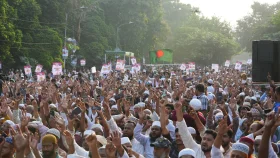 ১১ দলীয় ঐক্যের ঢাকা-রংপুর লংমার্চ শুরু
