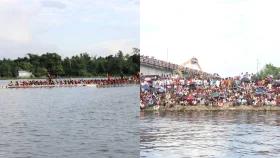 নৌকা বাইচের উদ্বোধন করলেন জামায়াতের এমপি, দর্শনার্থীদের ঢল
