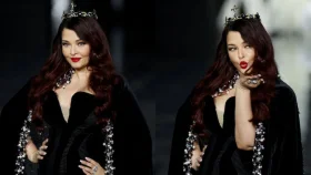 ল’রিয়াল প্যারিসের শোতে রাজকীয় কালো সাজে মুগ্ধ করলেন ঐশ্বরিয়া রাই