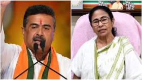 মমতার নন্দীগ্রামের পায়ের চোট ‘ভুয়া’, ‘প্রমাণ আছে’: শুভেন্দু