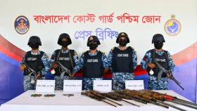 সুন্দরবন থেকে ৬টি একনলা বন্দুক উদ্ধার