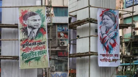 মেট্রোরেলের পিলারে জিয়াউর রহমান-খালেদা জিয়ার ছবিসহ যা যা থাকছে