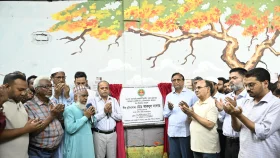 শাহজাহানপুরে বর্জ্য স্থানান্তর কেন্দ্রের সৌন্দর্যবর্ধন